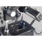 AmScope SH-2TY-SL-DK SH-2 Series Jewelry Gem Trinocular Stereo Microscope 10X-60X Magnification on Pillar Stand with Three Lights (4)