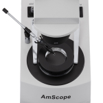 AmScope SE306-PY-DK SE306 Series Compact Jeweler's Binocular Stereo Microscope 20X-60X w/ Reverse Angled Head, Metal Pillar Stand, Lighting (3)