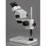 AmScope SM-1BSL-V331 7X-45X Stereo Binocular Microscope w/ 14" Pillar Stand (2)