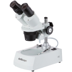 AmScope SE305R-PZ-MT SE305 Series Compact Multi-Lens Binocular Stereo Microscope 10X-60X w/ Angled Head, Metal Pillar Stand, Top, Bottom Lighting (2)