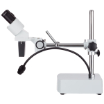 AmScope SE400-Z SE400 Series Compact Fixed-Lens Boom-Arm Stereo Microscope 10X-20X Magnification w/ Gooseneck LED Light (5)