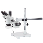 AmScope SM-3TZZ-54S SM-3 Series Zoom Trinocular Stereo Microscope 3.5X-180X Magnification on Single Arm Boom Stand w/ 54 LED Light (0)