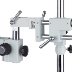 AmScope SM-4NTP-FOR-M 7X-45X Trinocular Simul-Focal Lockable Stereo Zoom Microscope w/150W Halogen Ring Light and 1.3MP USB 2.0 C-mount Camera on Double Arm Boom Stand (4)