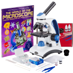 AmScope M162C-2L-PB10-WM-SP14-50P100S M162 Series Portable Metal Frame Student Compound Microscope 40X-1000X Magnification With Dual Lens LED And Complete Accessories (0)