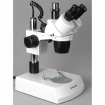 AmScope SW-2T13X SW-2 Series Super Widefield Trinocular Stereo Microscope 5X-10X-15X-30X Magnification on Track Stand w/ Top, Bottom Lights (1)