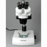 AmScope SW-2T13X SW-2 Series Super Widefield Trinocular Stereo Microscope 5X-10X-15X-30X Magnification on Track Stand w/ Top, Bottom Lights (3)