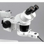 AmScope SW-3B13Y-FRL SW-3 Series Binocular Stereo Microscope 10X-15X-30X-45X Magnification on Single-Arm Boom w/ Ring Light (5)