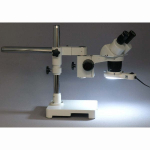 AmScope SW-3B13Y-FRL SW-3 Series Binocular Stereo Microscope 10X-15X-30X-45X Magnification on Single-Arm Boom w/ Ring Light (2)