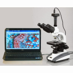 AmScope T360-10M T360 Siedentopf Biological Trinocular Microscope 40X-1000X w/ 1W LED, 3D Stage & 10MP USB 2.0 Camera (8)
