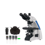 AmScope T720QA-PCT720-INF 40X-1500X Quintuple Brightfield Phase Contrast Plan Infinity Kohler Laboratory Microscope (0)