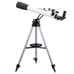 AmScope TKVB-60700-BJPSS-SWCH Kid's Telescope Space Watcher Series featuring 35X-350X 700x60mm Kid's Telescope, 200-Piece Solar System Puzzle (18)