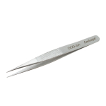 AmScope TW-037 AmScope High Precision 4 3/4 in. Straight Flat Edge Tweezers (3)