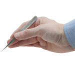 AmScope TW-037 AmScope High Precision 4 3/4 in. Straight Flat Edge Tweezers (1)