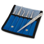 AmScope TW-475-SET AmScope High Precision Tweezers 6 Piece Set In Vinyl Pouch (0)