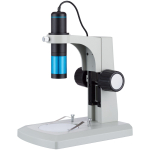 AmScope UTP5100A UTP Series Outlet 5.0MP Continuous Parfocal Zoom USB Handheld Digital Microscope 10X-64X Magnification on Track-stand (1)