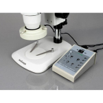 AmScope ZM-1TNW2-80AM-5M ZM-1 Series Zoom Trinocular Stereo Microscope 3.35X-225X Magnification on Pillar Stand w/ 80-LED Light + 5MP Digital Camera (4)