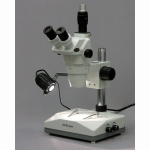 AmScope ZM-2TZ Ultimate Zoom Trinocular Microscope 3.35X-90X Magnification on Pillar Stand w/ Two Lights (3)