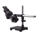 AmScope SM-3BYY-B SM-3 Series Black Zoom Binocular Stereo Microscope 7X-135X Magnification on Single Arm Boom Stand Single Arm Boom Stand (1)