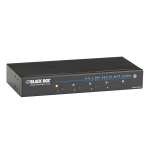 Black Box AVSW-DVI4X1 DVI Switch with Audio, 4 x 1 (0)