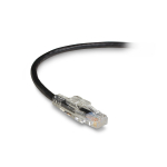 Black Box C5EPC70-BK-100 CAT5e 350-MHz Locking Snagless Stranded Ethernet Patch Cable - Unshielded (UTP), CM PVC (RJ45 M/M), Black, 100-ft. (30.4-m) (1)