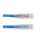 Black Box C5EPC70-BL-10 CAT5e 350-MHz Locking Snagless Stranded Ethernet Patch Cable - Unshielded (UTP), CM PVC (RJ45 M/M), Blue, 10-ft. (3.0-m) (1)