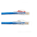 Black Box C5EPC70-BL-10 CAT5e 350-MHz Locking Snagless Stranded Ethernet Patch Cable - Unshielded (UTP), CM PVC (RJ45 M/M), Blue, 10-ft. (3.0-m) (0)