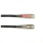 Black Box C5EPC70S-BK-15 CAT5e 100-MHz Locking Snagless Stranded Ethernet Patch Cable - Shielded (F/UTP), CM PVC (RJ45 M/M), Black, 15-ft. (4.6-m) (2)