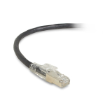 Black Box C5EPC70S-BK-15 CAT5e 100-MHz Locking Snagless Stranded Ethernet Patch Cable - Shielded (F/UTP), CM PVC (RJ45 M/M), Black, 15-ft. (4.6-m) (0)
