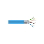 Black Box C6ABC50S-STR-BL-1000 CAT6A 650-MHz Stranded Ethernet Bulk Cable - Shielded (S/FTP), CM PVC, PoE, Blue, 1000-ft. (304.8-m) Spool (1)