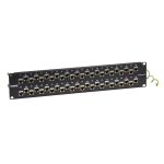 Black Box C6AFP70S-48 CAT6A Staggered Feed-Through Patch Panel - 2U, Shielded, 48-Port (0)