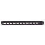 Black Box C6APP70-24-R2 CAT6A Component Level 110 Patch Panel - 1U, Rackmount, PoE+, 24-Port (2)