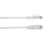Black Box C6PC28-WH-12 CAT6 250-MHz Snagless 28AWG Stranded Ethernet Patch Cable - Unshielded (UTP), CM PVC (RJ45 M/M), White, 12-ft. (3.7-m) (1)