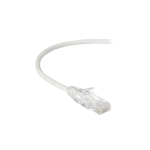 Black Box C6PC28-WH-12 CAT6 250-MHz Snagless 28AWG Stranded Ethernet Patch Cable - Unshielded (UTP), CM PVC (RJ45 M/M), White, 12-ft. (3.7-m) (0)