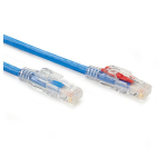 Black Box C6PC70-BL-01 CAT6 550-MHz Locking Snagless Stranded Ethernet Patch Cable - Unshielded (UTP), CM PVC (RJ45 M/M), Blue, 1-ft. (0.3-m) (3)