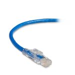 Black Box C6PC70-BL-01 CAT6 550-MHz Locking Snagless Stranded Ethernet Patch Cable - Unshielded (UTP), CM PVC (RJ45 M/M), Blue, 1-ft. (0.3-m) (0)