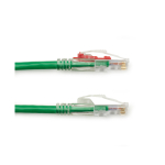 Black Box C6PC70-GN-15 CAT6 550-MHz Locking Snagless Stranded Ethernet Patch Cable - Unshielded (UTP), CM PVC (RJ45 M/M), Green, 15-ft. (4.6-m) (2)