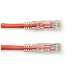 Black Box C6PC70-RD-01 CAT6 550 MHz Locking Snagless Stranded Ethernet Patch Cable - Unshielded (UTP), CM PVC (RJ45 M/M), Red, 1-ft. (0.3-m) (1)