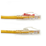 Black Box C6PC70-YL-15 CAT6 550-MHz Locking Snagless Stranded Ethernet Patch Cable - Unshielded (UTP), CM PVC (RJ45 M/M), Yellow, 15-ft. (4.6-m) (2)
