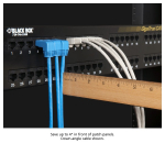 Black Box EVNSL216-0003-90DU SpaceGAIN CAT6 250-MHz Molded Angled Stranded Ethernet Patch Cable - UTP, CM PVC RJ45 M/M, Blue, 3-ft., Up-Down Connector (1)