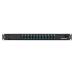 Black Box JPM380A-R2 Rackmount Preloaded Fiber Enclosure - 1U (12) Duplex LC Pair Blue (1)