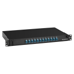 Black Box JPM380A-R2 Rackmount Preloaded Fiber Enclosure - 1U (12) Duplex LC Pair Blue (0)