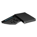 Black Box JPM380A-R2 Rackmount Preloaded Fiber Enclosure - 1U (12) Duplex LC Pair Blue (3)