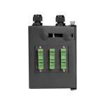 Black Box JPM397A JPM39 Series Wallmount Mini-DIN Rail Fiber Enclosure - 2-Port (1)