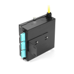 Black Box JPM398A JPM39 Series Wallmount Mini DIN Rail Fiber Enclosure, 1-Slot Adapter (1)
