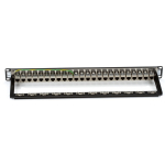 Black Box JPM814A CAT6 Feed-Through Patch Panel, 1U, Shielded, 24-Port (0)