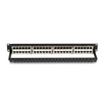 Black Box JPM816A-HD CAT6 Feed-Through High-Density Patch Panel - 1U Shielded 48-Port (1)