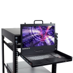 Black Box KVT617A KVM LCD Console Tray 17-in. 1-Rail TP LED USB HDMI DP VGA (4)