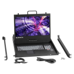 Black Box KVT617A KVM LCD Console Tray 17-in. 1-Rail TP LED USB HDMI DP VGA (1)