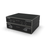 Black Box KVXHP-400 KVXHP Series MST KVM Extender over CATx/Fiber - Quad-Monitor, 4K DisplayPort, USB HID, Serial, Audio, Local Video (0)