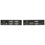 Black Box KVXLC-200-R2 KVX Series KVM Extender Kit Over CATx - Dual-Monitor, DVI-D, USB 2.0, Audio, Serial, Local Video Out (2)